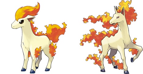 小火馬會進化成頭上長著角的烈焰馬